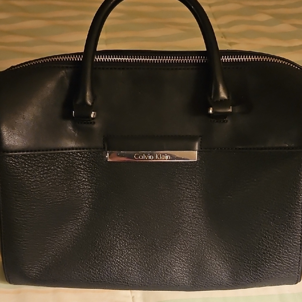 Calvin Klein Black Leather Handbag